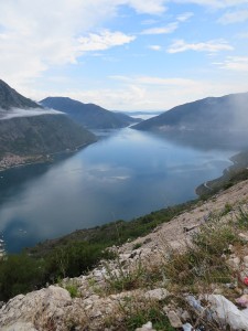 Kotor Bay from the northern hill road