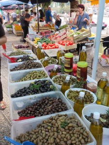 Olives, honey and vineager