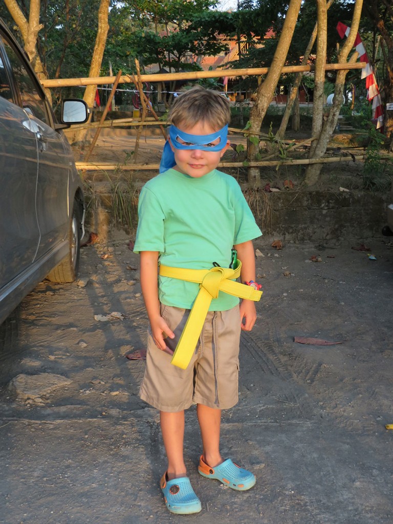 Tom Dressed up for Pelangi School Halloween Party