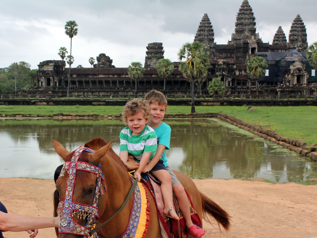 Boys-horseriding-at-Angkor-Wat
