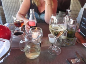 Glass of wine (or a mini jug)